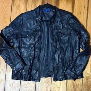 Apt. 9 Black Faux Leather Jacket